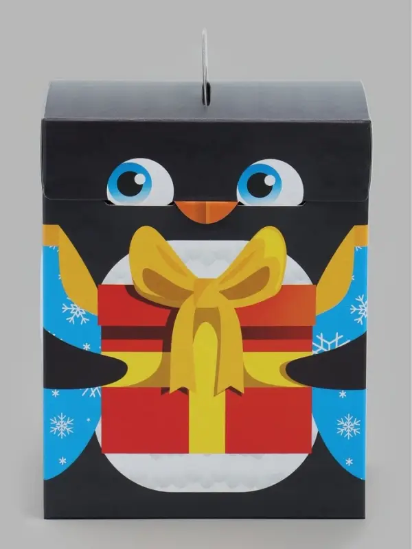 Коробка прямоугольная "Пингвин" 180х120х80