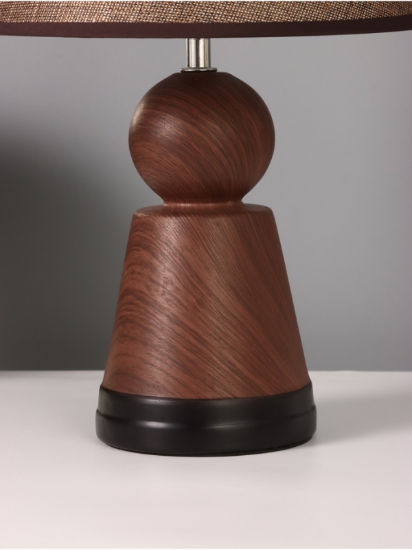 Лампа настольная Лампа настольная "Мудрость" 1х40Вт Е27 коричневый 25х25х39,5см МОДЕЛЬ: