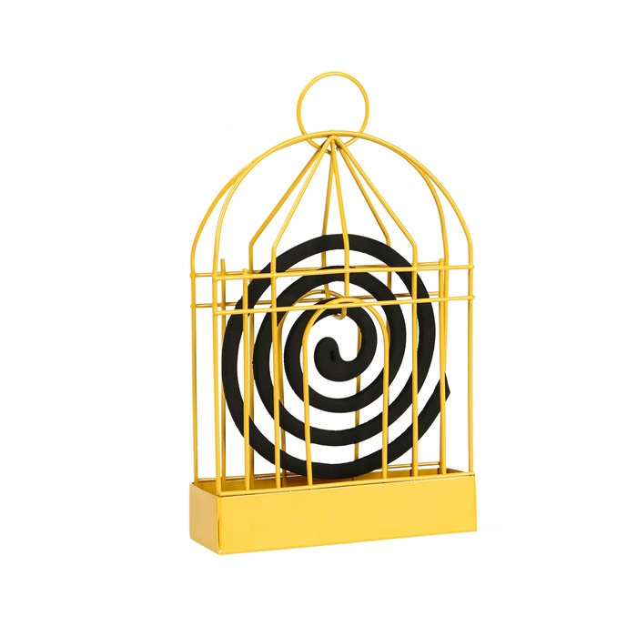 Подставка под спирали от комаров, для благовоний, металл, «Золотая клетка» Подставка под спирали от комаров, для благовоний, металл, «Золотая клетка»