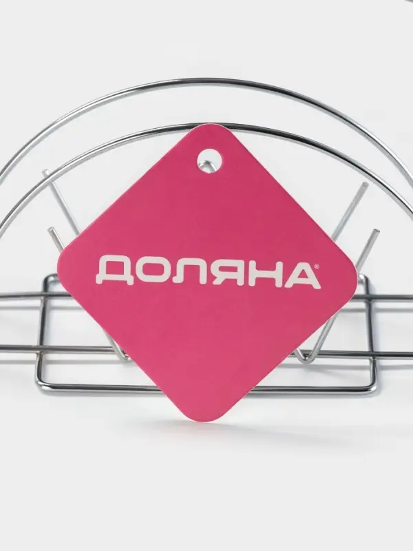 Салфетница Доляна &laquo;Корона&raquo;, 13&times;6&times;7.5 см, хром