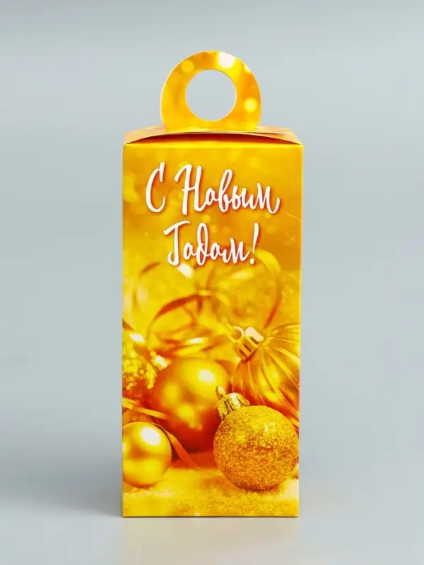 Подарочная новогодняя коробка «Золотой» , сюрприз 11×6×21 см Подарочная новогодняя коробка «Золотой» , сюрприз 11×6×21 см