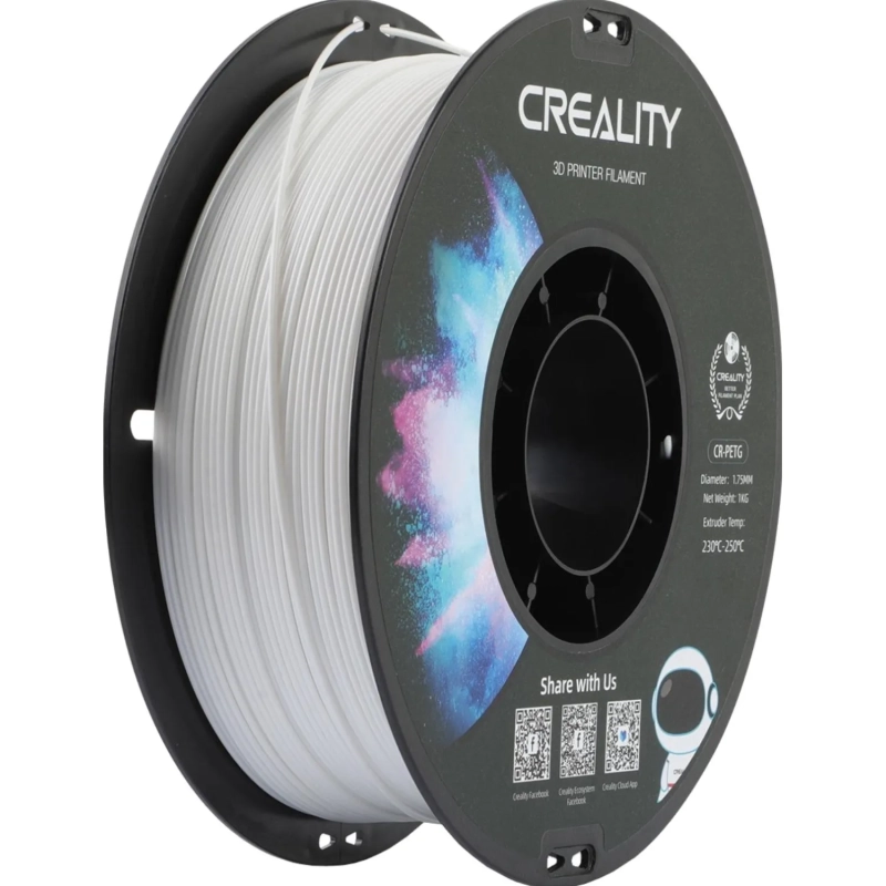 Пластик CR-PETG- Creality 1.75 мм 1кг, белая (3301030034)