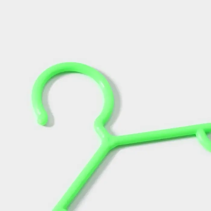 Плечики - вешалки для одежды Доляна, 26.5&times;14 см, 10 шт., детские, зелёные