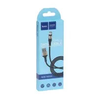 Кабель Hoco X26, microUSB - USB, 2.4 А, 1 м, нейлоновая оплетка, чёрно-золотистый