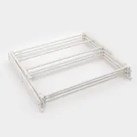 Сушилка для белья напольная LaDо́m, складная, раздвижная, металл, белая