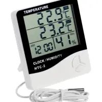 Термометр LTR-16, электронный, 2 датчика температуры, датчик влажности, белый