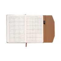 Ежедневник недатированный формат А5, с клапаном, 112л, линия, пвх, Синий