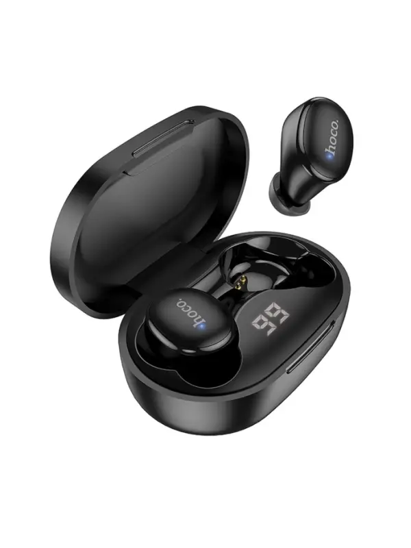 Наушники беспроводные Hoco E11, TWS, вакуумные, Bluetooth 5.1, 40/300 мАч, шумоподавление, чёрные