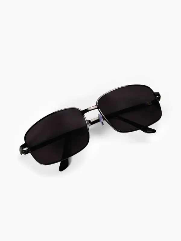 Очки солнцезащитные OneSun, поляризационные, UV 400, 14.5&times;13&times;5 см, линза 4&times;5.5 см, чёрные