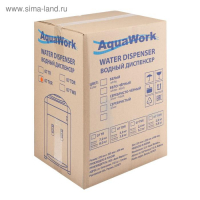 Кулер для воды AquaWork AW 0.7TKR, нагрев, 700 Вт, бело-чёрный