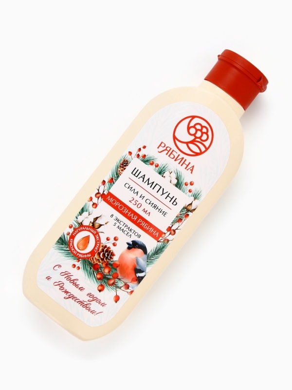 Рябина Шампунь для волос "Сила и сияние" , 250 мл, морозная рябина