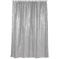 Шторка для ванной тм VETTA Квадро, ПЕВА 60г/м2, 180x200см, серый цвет