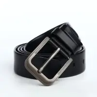 Ремень мужской, ширина 4 см, винт, пряжка металл, чёрный