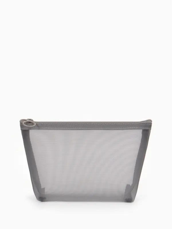 Косметичка дор Сетка 17*6,5*13,5, отд на молнии, серый Косметичка дор Сетка 17*6,5*13,5, отд на молнии, серый