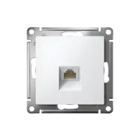 Розетка ATLASDESIGN компьютерная RJ45 механизм белый