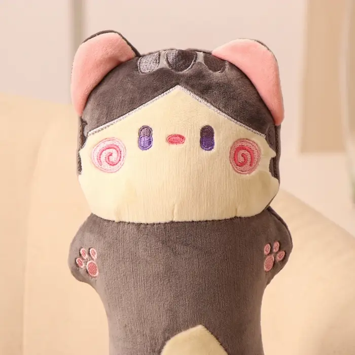 Мягкая игрушка &laquo;Кот-батон&raquo;, 50 см, цвет серый