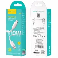 Кабель X96 USB Type-C 1m 6A 100W HOCO белый