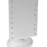 Зеркало KZ-06 настольное с подсветкой, 16 LED, сенсорное управление, 26.5&times;16&times;12 см, белое