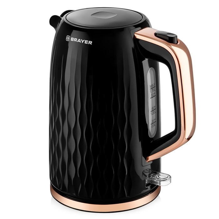Чайник электрический BRAYER 1061BR, пластик, 1.7 л, 3000 Вт, чёрный Чайник электрический BRAYER 1061BR, пластик, 1.7 л, 3000 Вт, чёрный