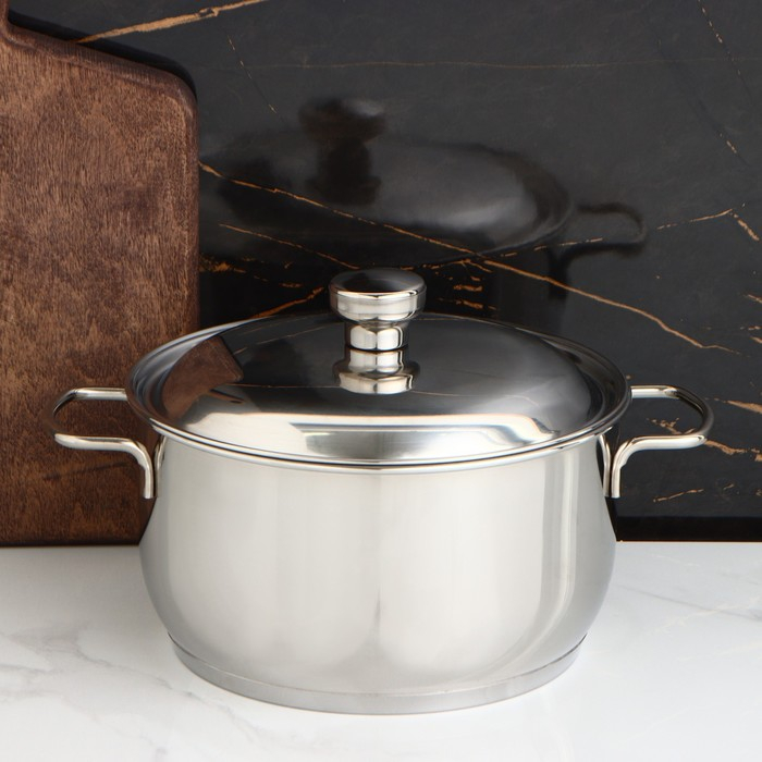 Кастрюля «Классика-прима», 3 л, d=20 см, капсульное дно, индукция Кастрюля «Классика-прима», 3 л, d=20 см, капсульное дно, индукция