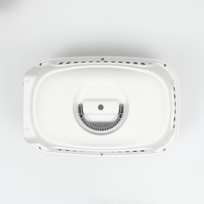 Переноска для животных пластиковая с металлической дверью 47х32,5х30 см, вес до 9 кг, голубая   9343