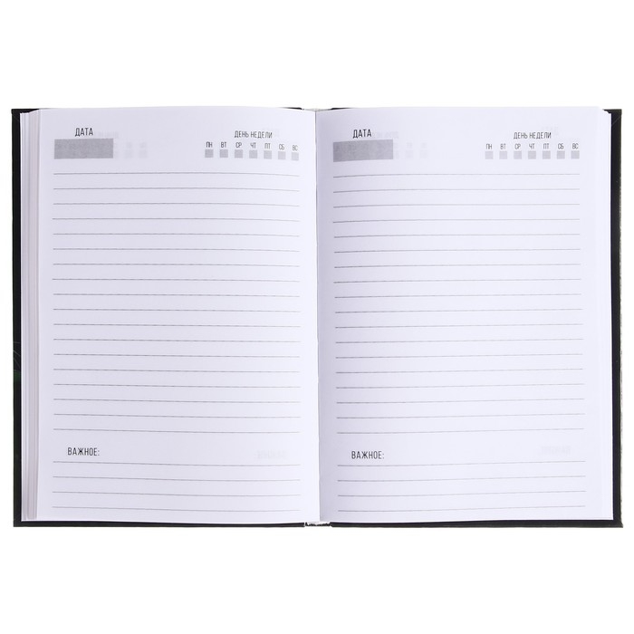 Ежедневник недатированный на сшивке А5 136 листов, интегральная обложка, глянцевая ламинация Ежедневник недатированный на сшивке А5 136 листов, интегральная обложка, глянцевая ламинация "Дикая природа"