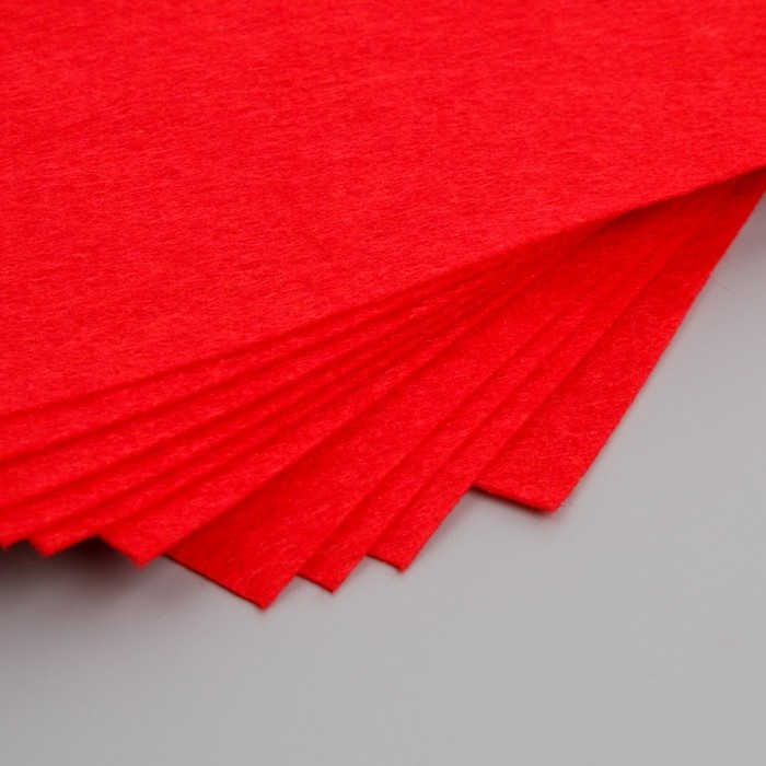 Фетр жесткий 1 мм "Цвет вина" МИКС набор 10 листов формат А4