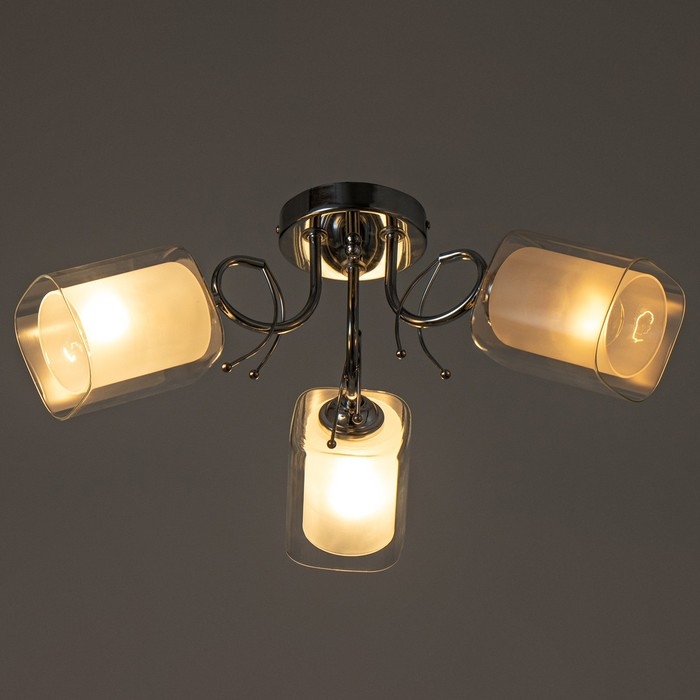 Люстра Люстра "Рамона" 3хЕ27 40т хром 50х50х25 см BayerLux