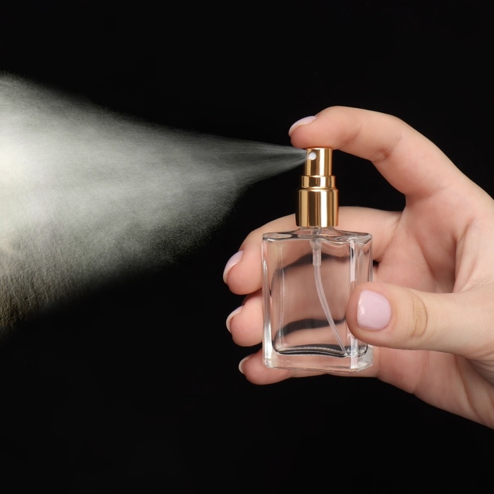 Флакон для парфюма, с распылителем, 15 мл, цвет золотистый Флакон для парфюма, с распылителем, 15 мл, цвет золотистый