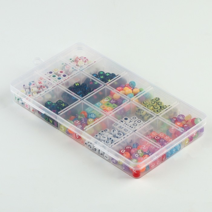 Набор для создания украшений, 15 видов бусин Набор для создания украшений, 15 видов бусин