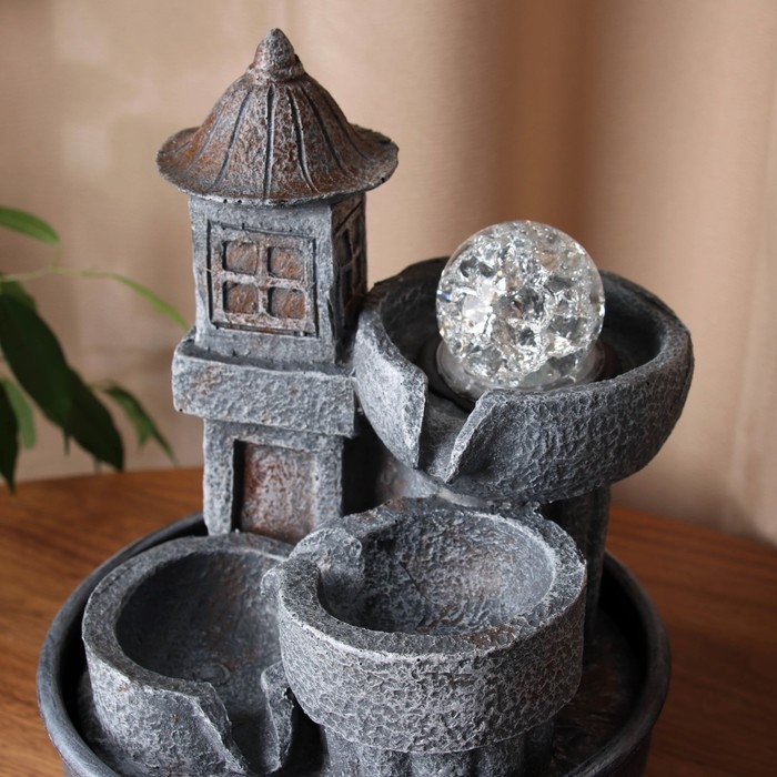 Фонтан Фонтан "Ксандер" домик, 28х16 см (с подсветкой)