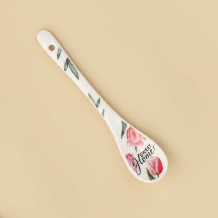 Ложка сувенирная &laquo;С 8 Марта&raquo;, керамика, 2,5 х 12,5 см.