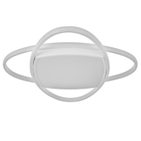 Люстра с ПДУ 1221/1WT LED 90Вт 3000-6000К белый 50х50х9 см BayerLux