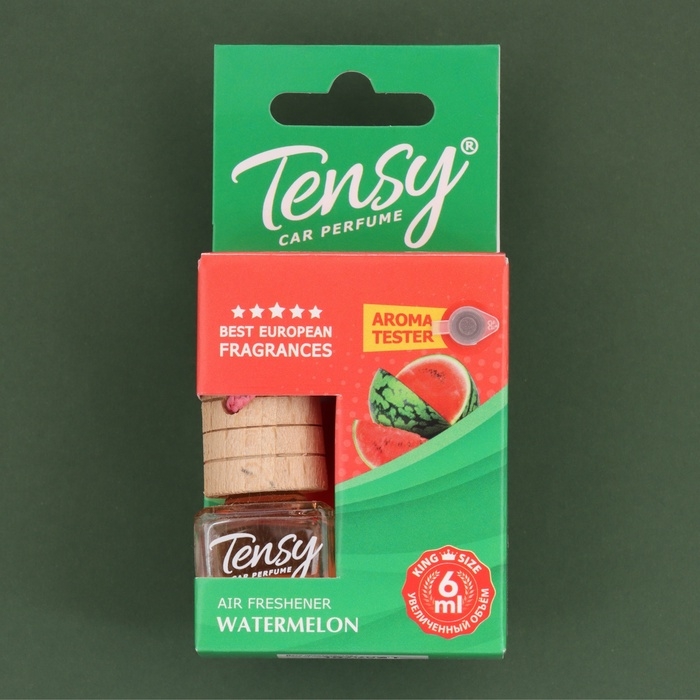 Ароматизатор в машину Tensy, арбуз, в бутылочке 6 мл, ТВ-06 Ароматизатор в машину Tensy, арбуз, в бутылочке 6 мл, ТВ-06