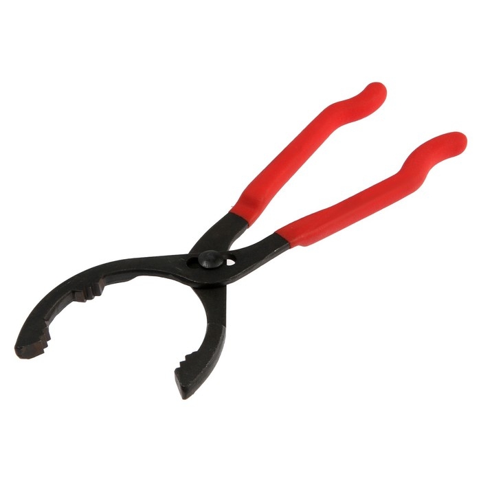 Съемник масляного фильтра ТУНДРА, усиленный, сталь CrV, тип  Съемник масляного фильтра ТУНДРА, усиленный, сталь CrV, тип "клещи", 50 - 100 мм