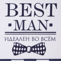 Набор полотенец кух. Доляна Boss Best man 35х60см-2шт, 100% хл