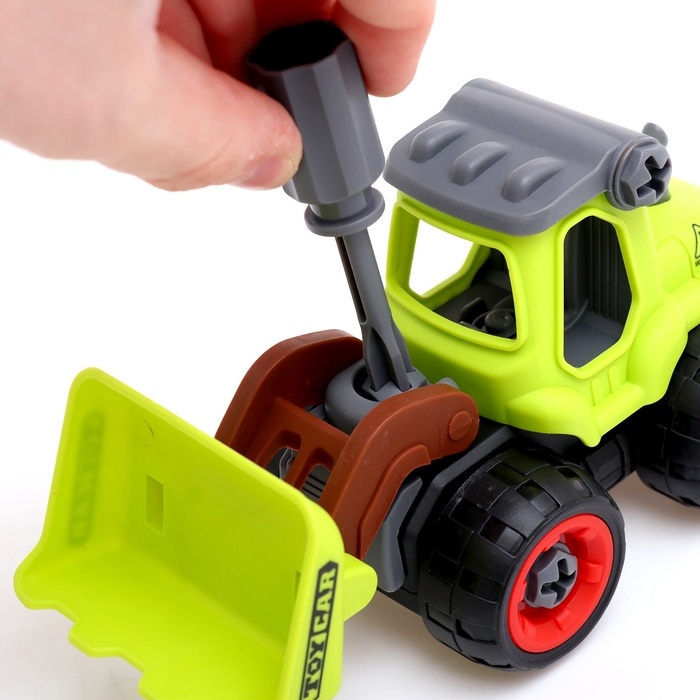 Конструктор винтовой «Фермерский погрузчик», с отвёрткой, 25 деталей Конструктор винтовой «Фермерский погрузчик», с отвёрткой, 25 деталей