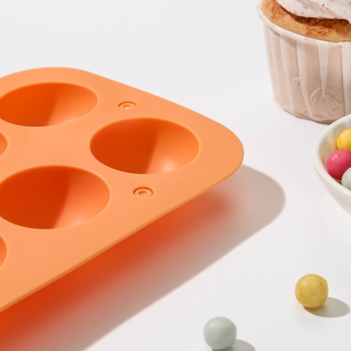 Форма для выпечки «Кейк. попс», силикон, 19,5×11,7×3,5 см, 8 ячеек, 2 части, с палочками, цвет МИКС Форма для выпечки «Кейк. попс», силикон, 19,5×11,7×3,5 см, 8 ячеек, 2 части, с палочками, цвет МИКС