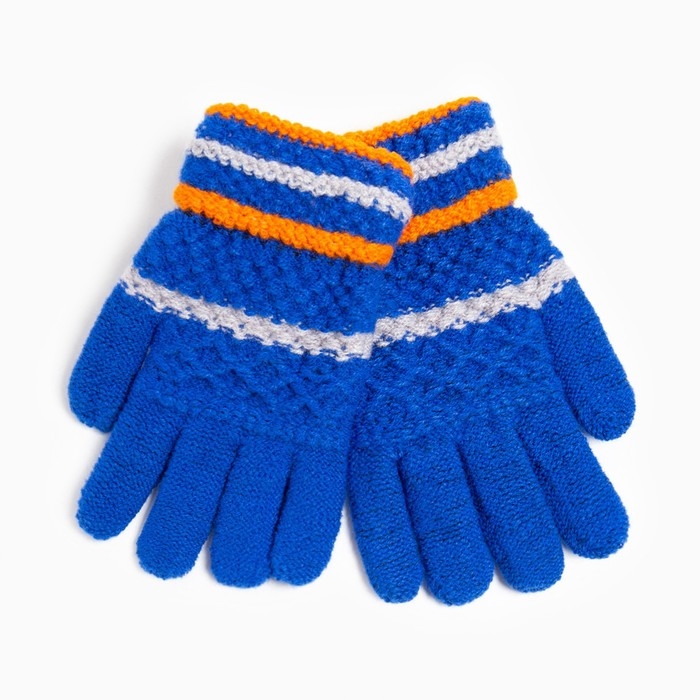 Перчатки детские, цвет ярко-синий, размер 15 (7-8 лет) Перчатки детские, цвет ярко-синий, размер 15 (7-8 лет)