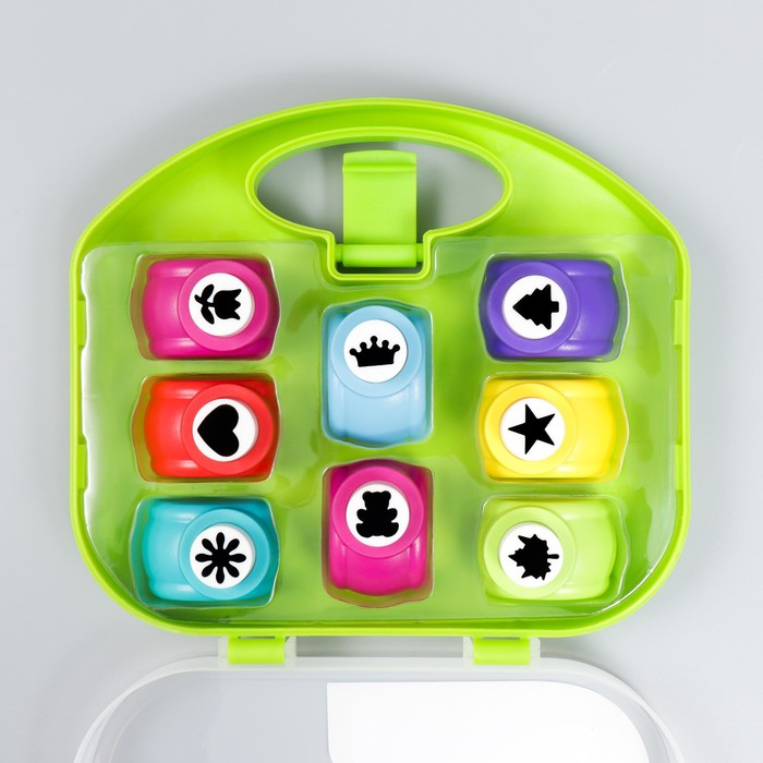 Набор фигурных дыроколов в сундуке, 8 шт МИКС Набор фигурных дыроколов в сундуке, 8 шт МИКС