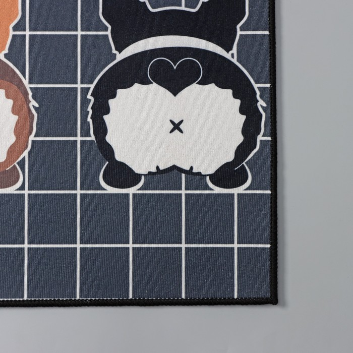 Коврики для дома Доляна «Корги», 2 шт: 40×60, 45×120 см