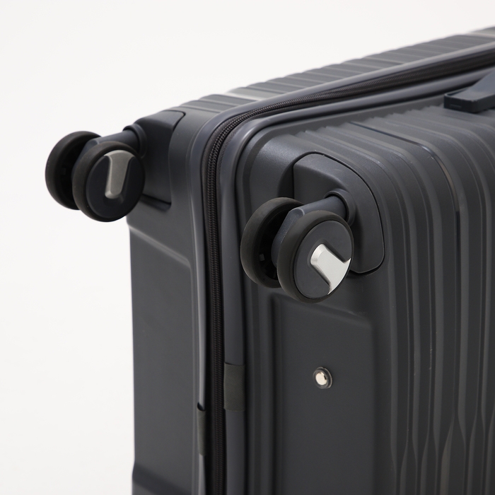 Чемодан средний 69 л (M), отдел на молнии, кодовый замок, 4 колеса, цвет тёмно-серый Чемодан средний 69 л (M), отдел на молнии, кодовый замок, 4 колеса, цвет тёмно-серый