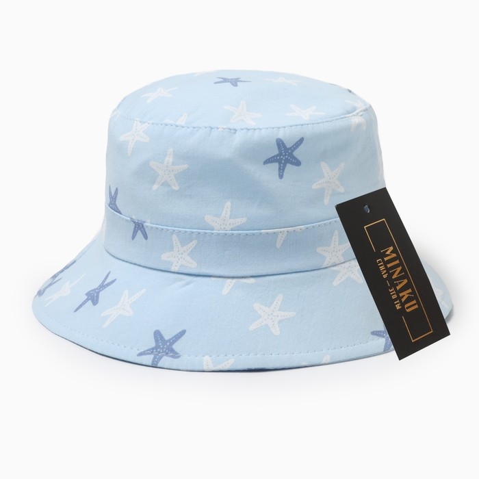 Панама детская MINAKU Панама детская MINAKU "Морская звезда", цвет голубой, р-р 48-49