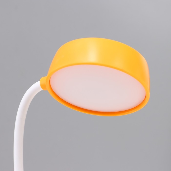 Светильник сенсорный с точилкой "Морковка" LED, от USB/АКБ 6 Вт оранжевый-желтый 8х6х25 см RISALUX