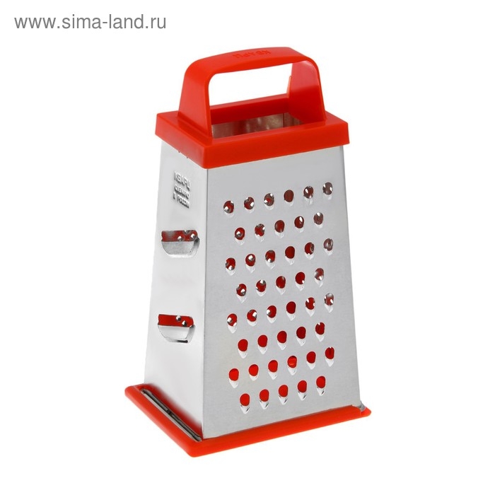 Тёрка Доляна «Универсал», 4 грани, с крышкой-дозатором и пластиковой ручкой, 11×9×21 см, цвет МИКС Тёрка Доляна «Универсал», 4 грани, с крышкой-дозатором и пластиковой ручкой, 11×9×21 см, цвет МИКС