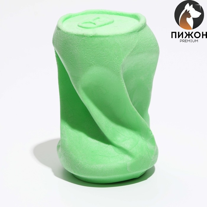 Игрушка плавающая Игрушка плавающая "Мятая банка" Пижон Premium, вспененный TPR, 10 х 7 см, зелёная