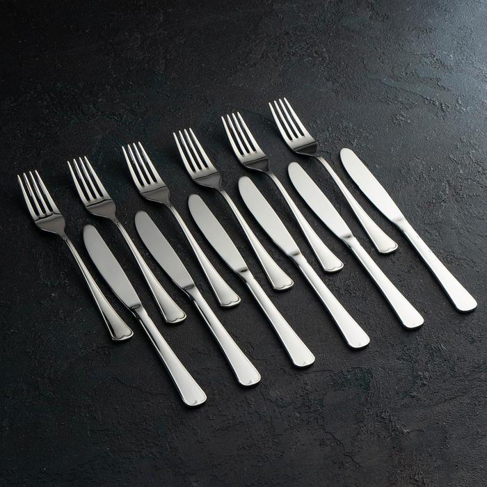 Набор столовый &laquo;Мондиал&raquo;, 24 предмета, толщина 2,5 мм, сувенирная коробка