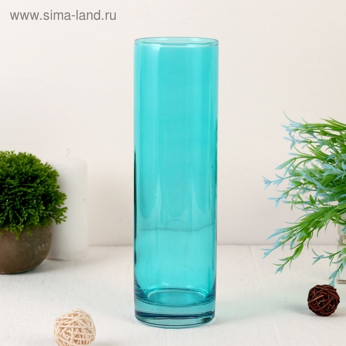 Ваза  Ваза "Бирюза глянцевая " 26,5 см, d-7,5см