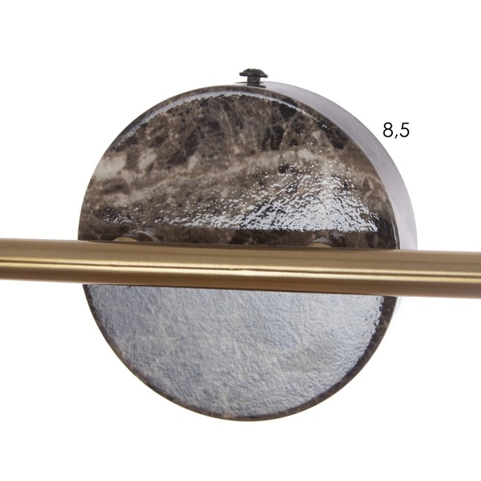 Спот Спот "Никс" 2x40Вт E14 Бронза, черный мрамор 30х18х16см