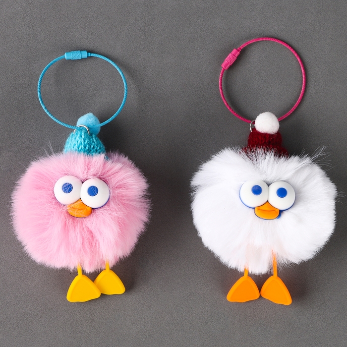 Брелок «Птенчик», в шапочке, 8 см, цвет МИКС Брелок «Птенчик», в шапочке, 8 см, цвет МИКС